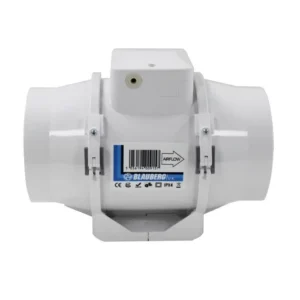 Blauberg TURBO-E-100-T Turbo-E In-Line Mixed Flow Extractor Fan with Timer 4 Inch