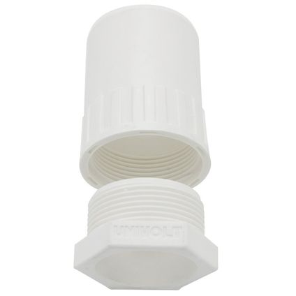 Univolt 20mm PVC Female Adaptor White