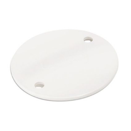 Univolt Circular Conduit Box Lid White