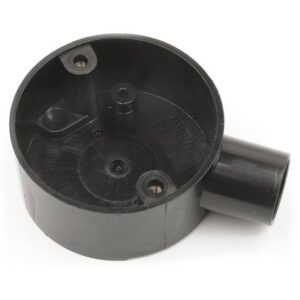 Univolt 1-Way Terminal Box PVC 25mm Black