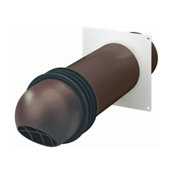 Domus 100mm Brown Installation Kit High Rise Round Cowl 2447B