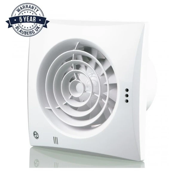 Blauberg CALM-100 Low Noise Energy Efficient Bathroom Extractor Fan Standard White - 4