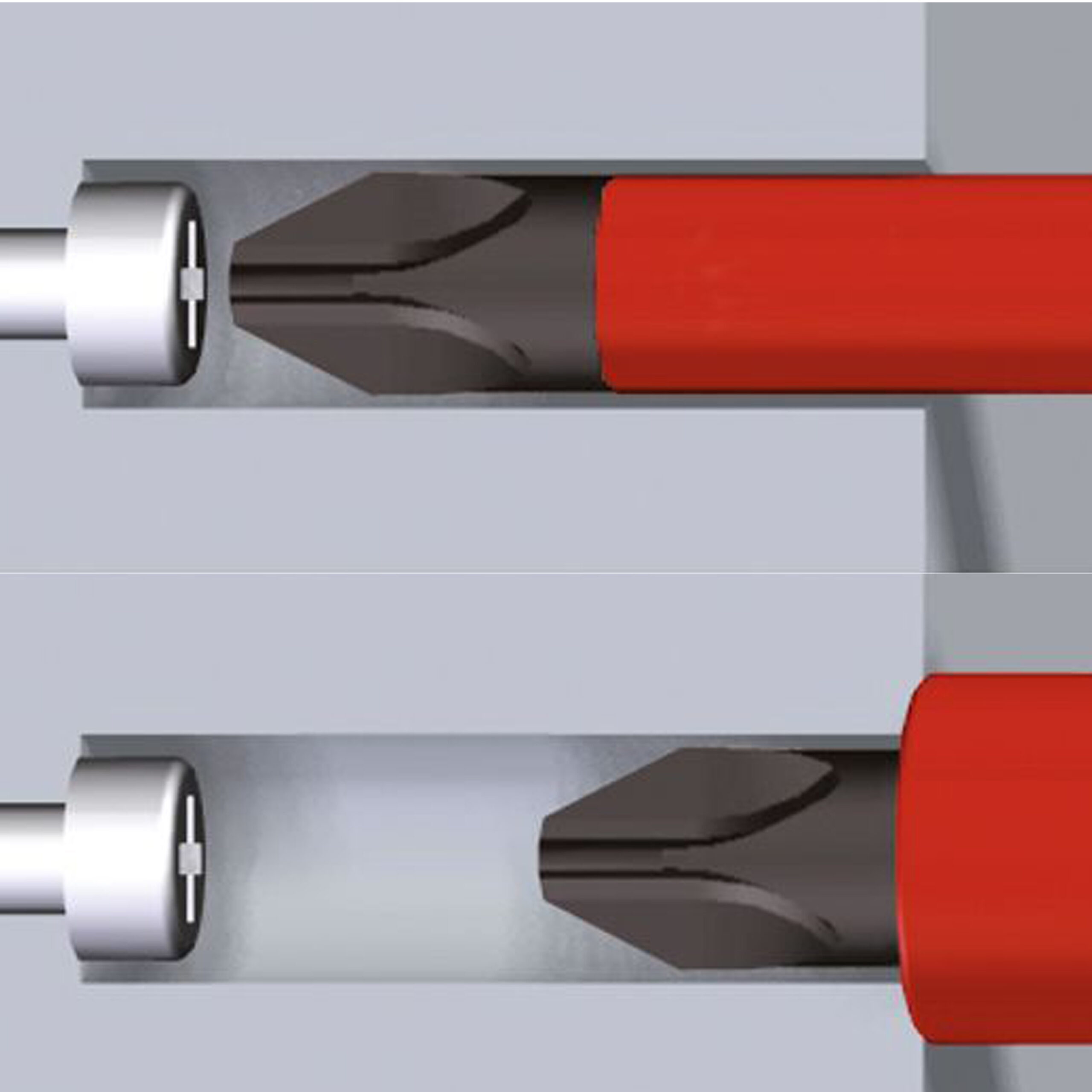 Wiha SoftFinish® slimFix Screwdriver 100mm SL/PZ2