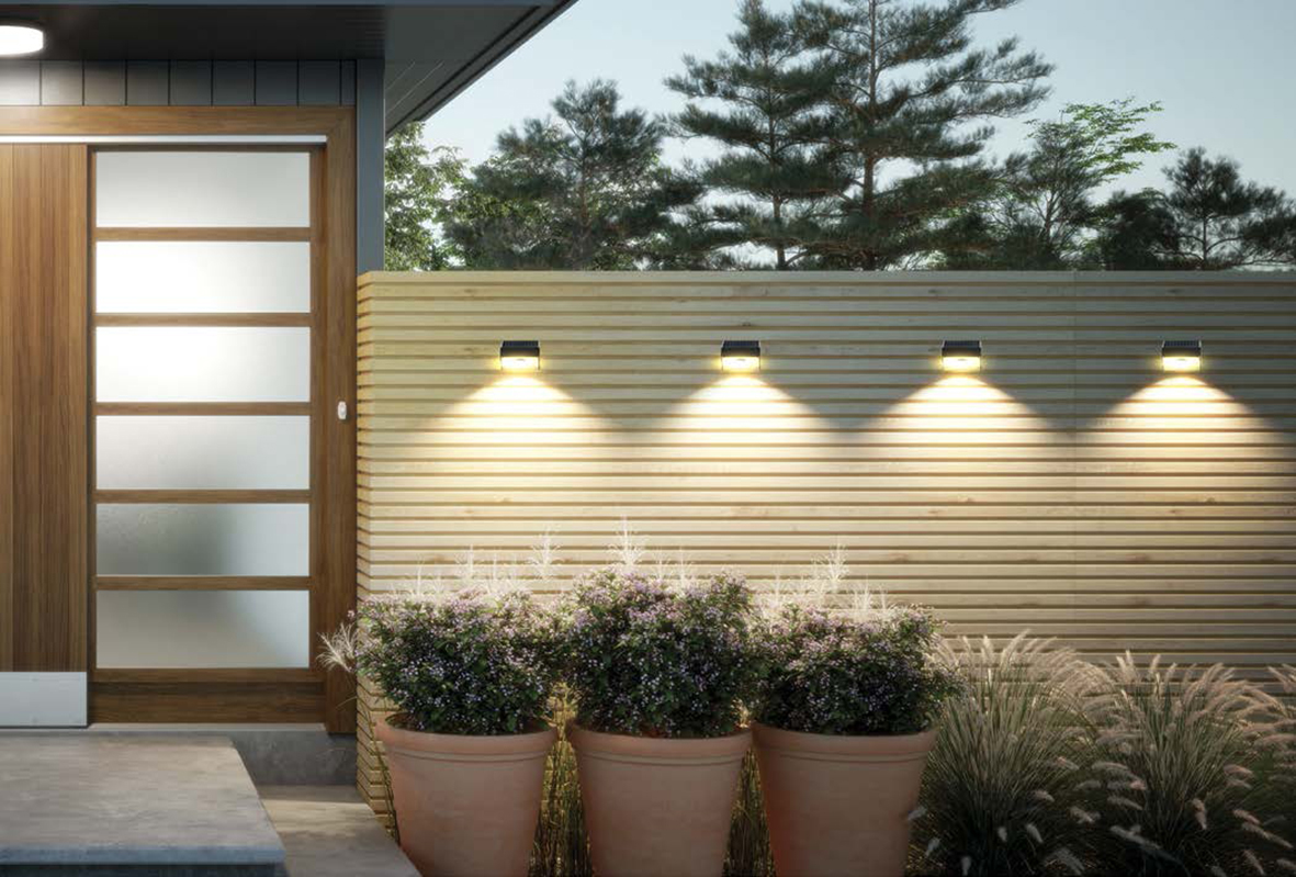 Omnisolar Minima Outdoor Motion Solar Wall Light