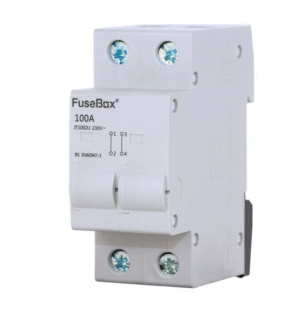 FUSEBOX IT1002U 100A 2 POLE DIN RAIL CONNECTOR