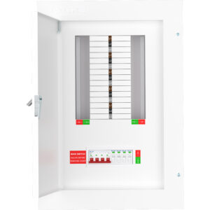 Live Electrical TPN10-125S 125 Amp 8 Way TPN Distribution Board with SPD