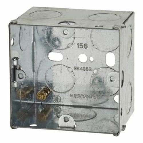 Appleby 1 Gang 47mm Flush Metal Knockout Box