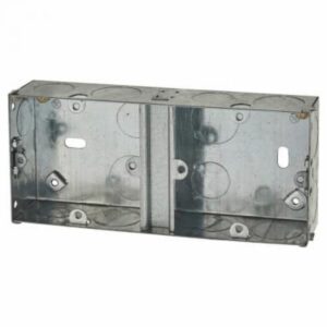 Switch/Socket Box Dual 35mm Metal