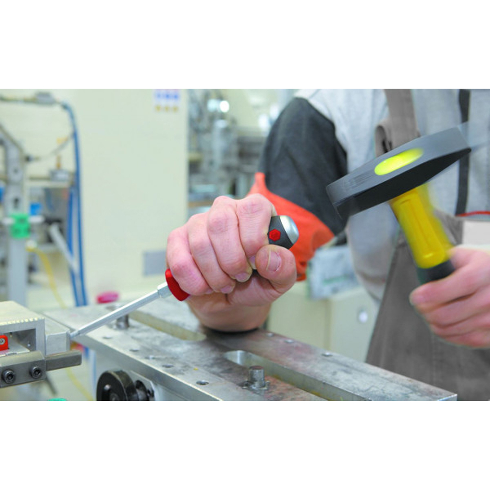 Wiha SoftFinish® Screwdriver Set: Slotted with One-piece Hexagonal Blade and Solid Steel Cap