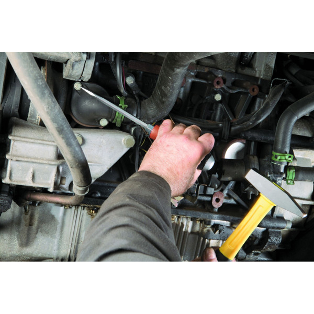 Wiha SoftFinish® Screwdriver Set: Slotted with One-piece Hexagonal Blade and Solid Steel Cap