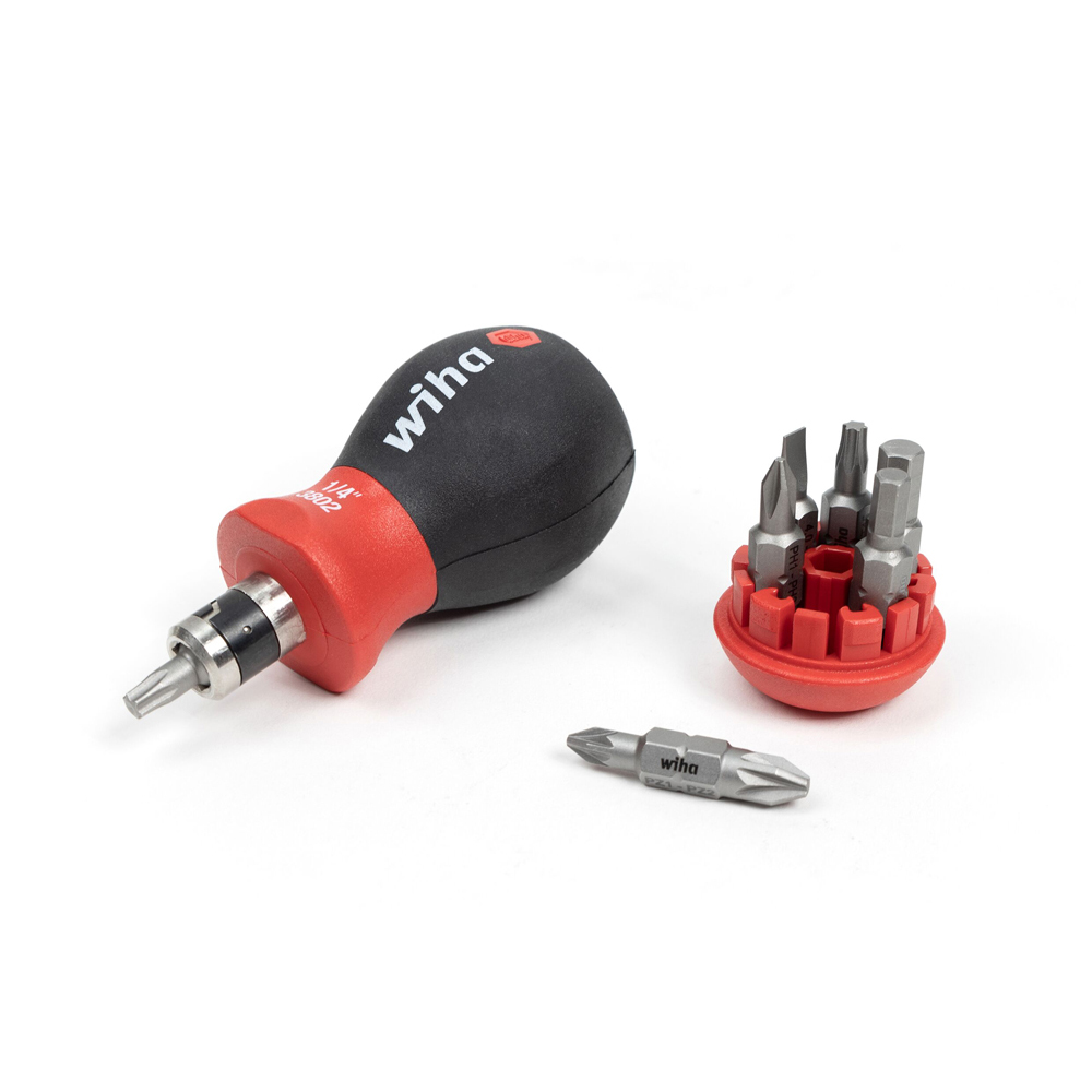 Wiha Stubby Screwdriver with Magnetic Bit Magazine