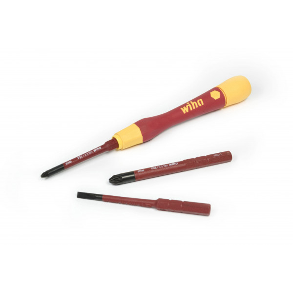 Wiha PicoFinish® VDE Micro Screwdriver Set Slotted / Phillips / Pozi