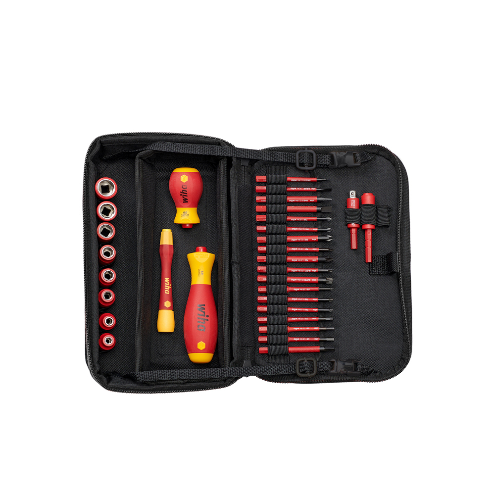 Wiha 31 Piece slimVario® VDE Interchangeable Screwdriver/Socket Tool Set