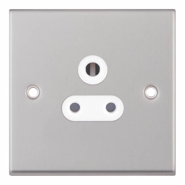 Selectric 7MPRO-126 5 Amp Round Pin Socket – 3 Pin – Unswitched with White Insert