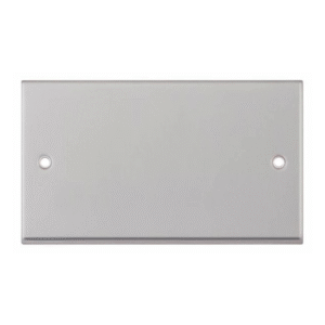 Selectric 7M-Pro Satin Chrome 2 Gang Blank Plate