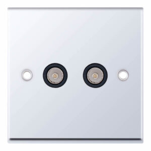 Selectric 7MPRO-534 2 Gang TV/FM Coaxial/Aerial Socket
