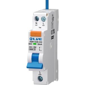 LIVE Electrical AMR106B-030 Single Module 6A B Curve 30mA Type A Bidirectional Mini RCBO