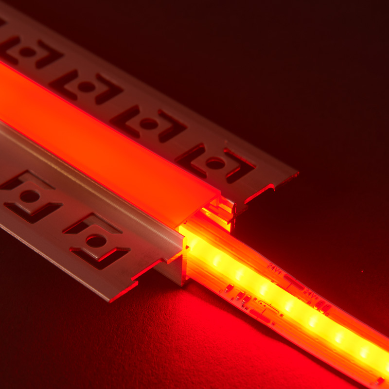 1 Meters Trimless Plaster-In Aluminium LED Profile