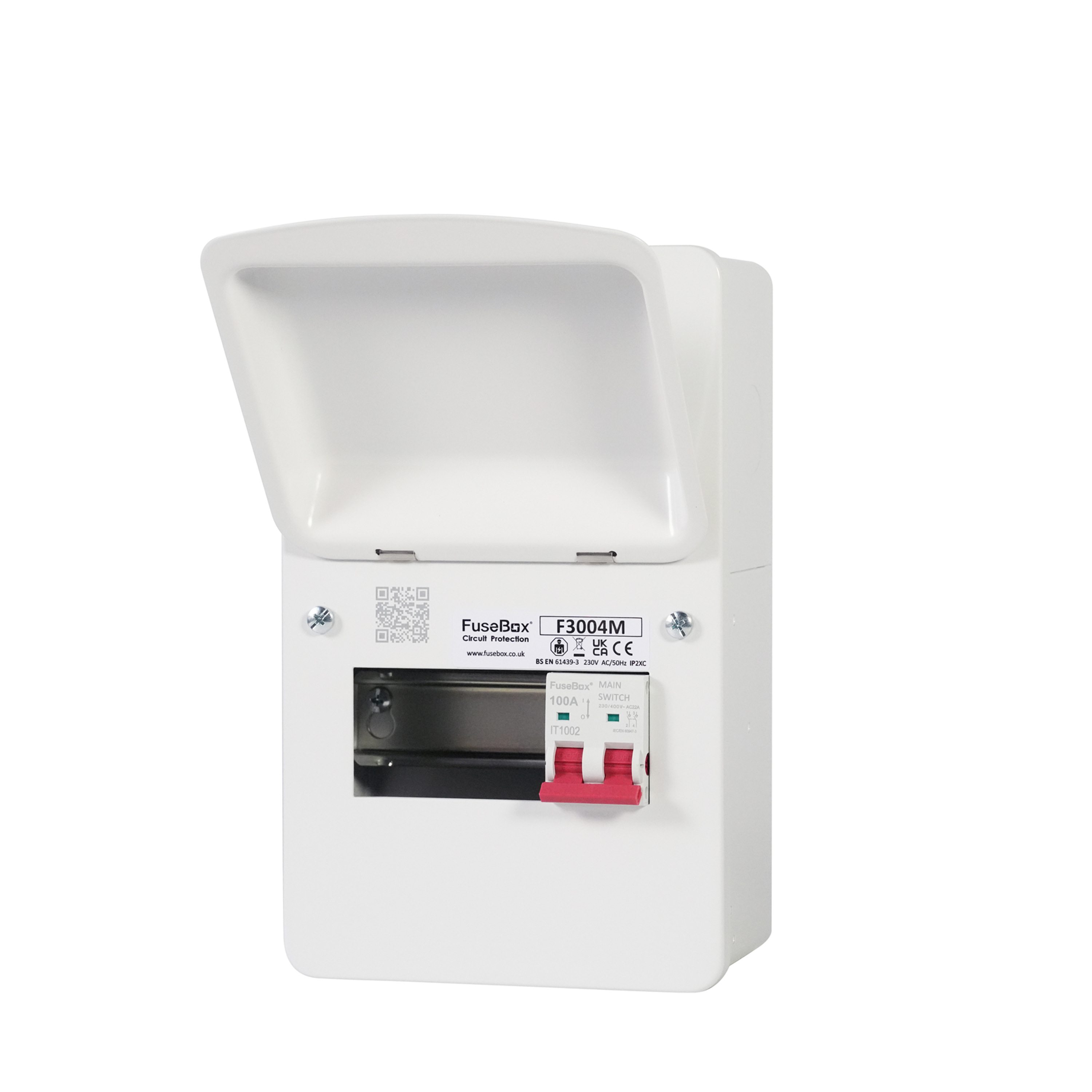 FuseBox F3004M 4 Way 100A Main Switch Consumer Unit