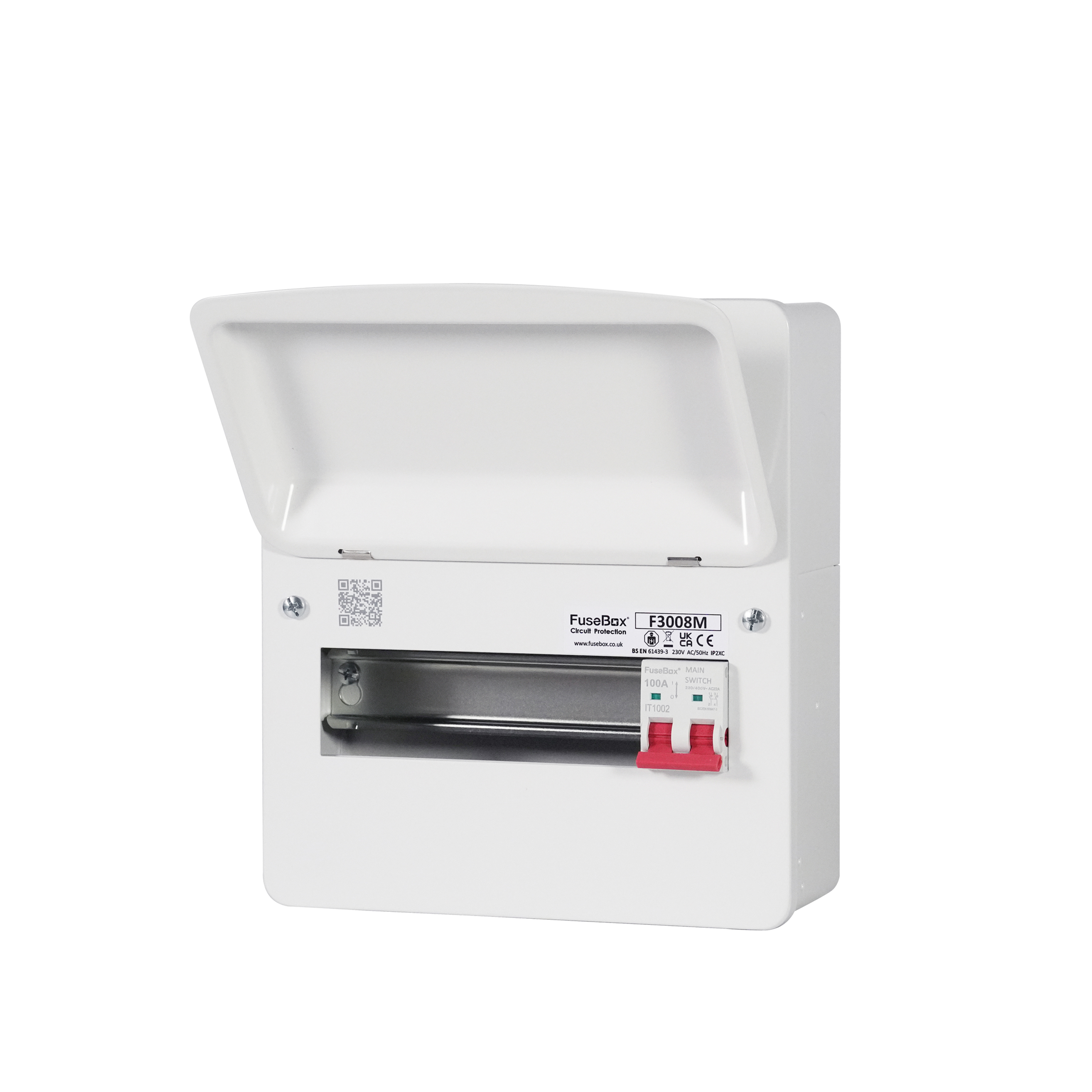 Fusebox F3008M 8 Way 100A Main Switch Consumer Unit