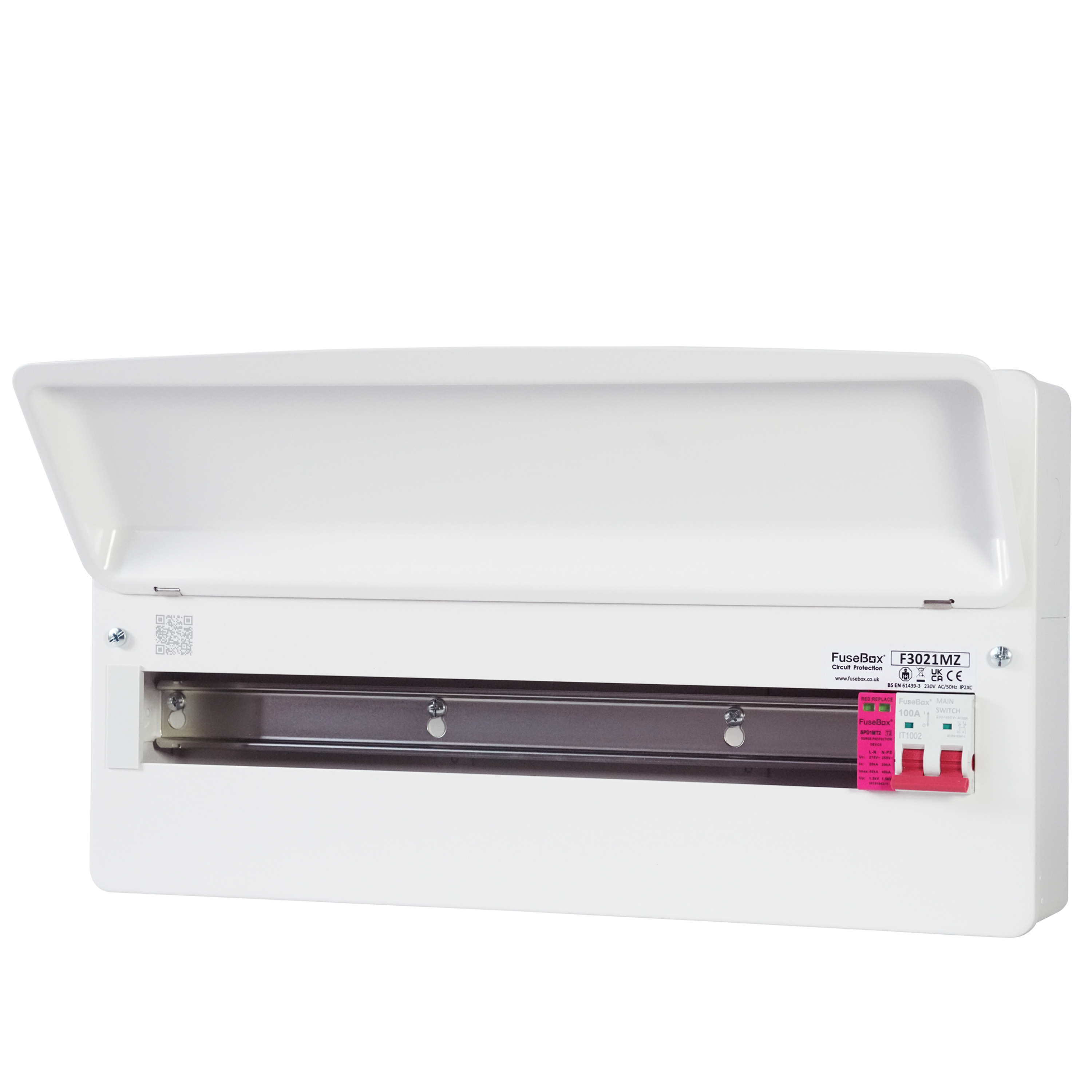 Fusebox F3021MZ 21 Way 100A Main Switch Consumer Unit With SPD