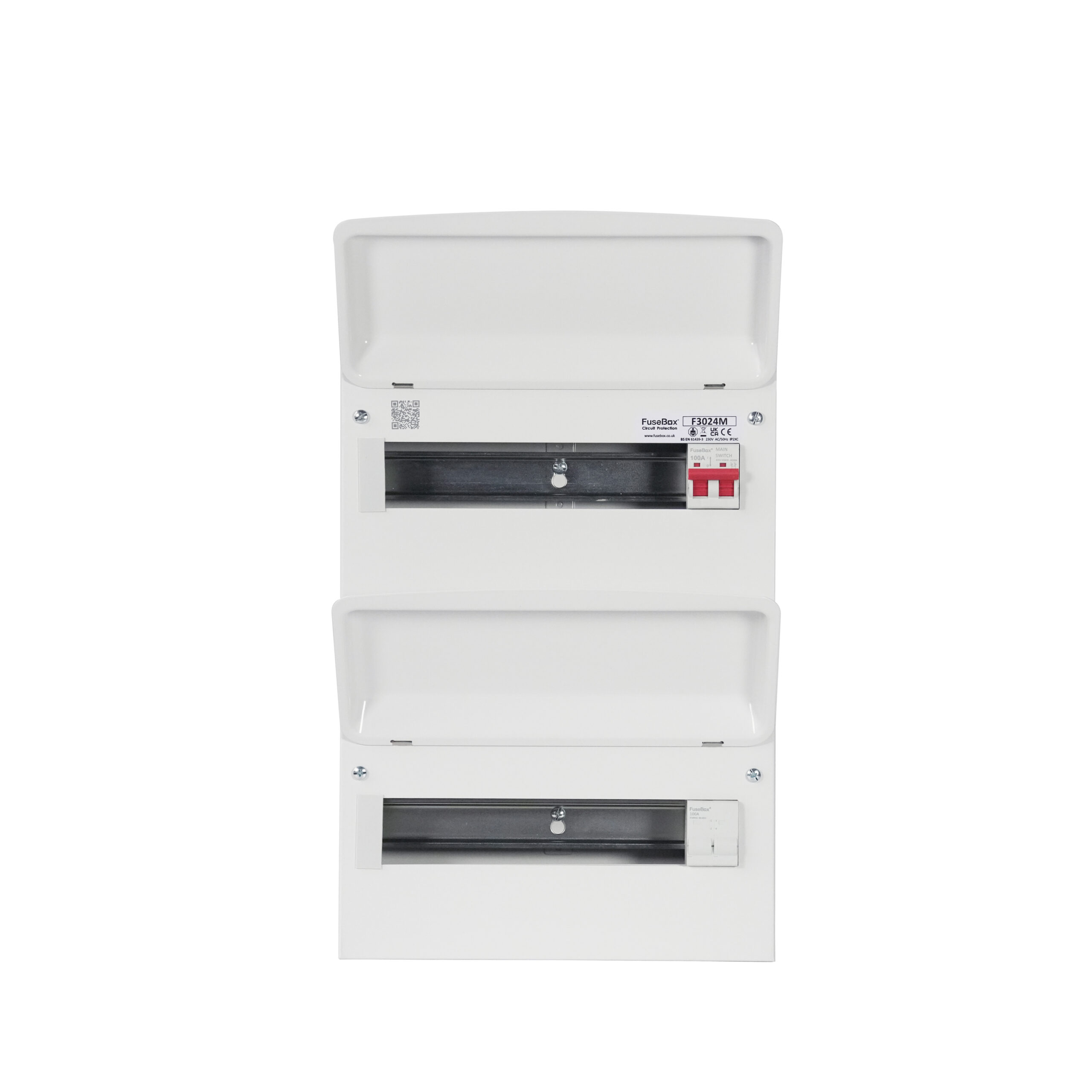Fusebox F3024M 24 Way 100A Main Switch Consumer Unit (12/12 double bank)