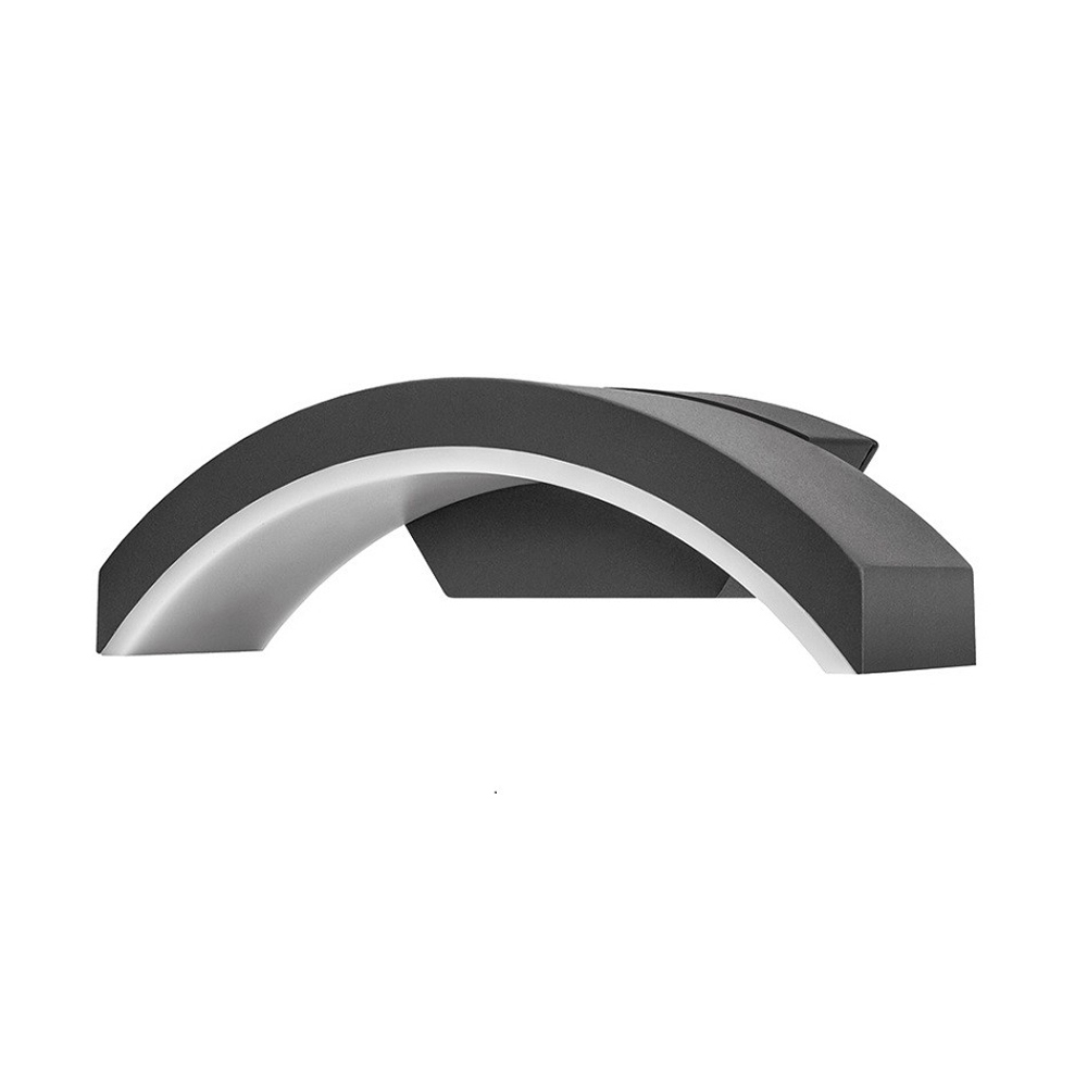 Integral LED Outdoor Curve Wall Light 7.5W Dark Grey - Warm White