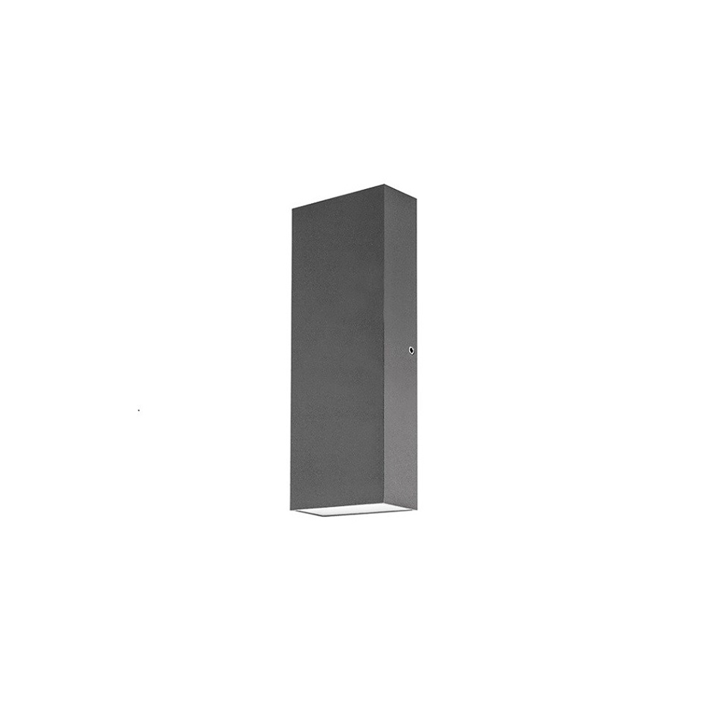 Integral LED Outdoor Pablo Wall Light 8W Dark Grey - Warm White
