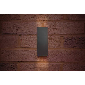 Integral LED Outdoor Pablo Wall Light 8W Dark Grey - Warm White