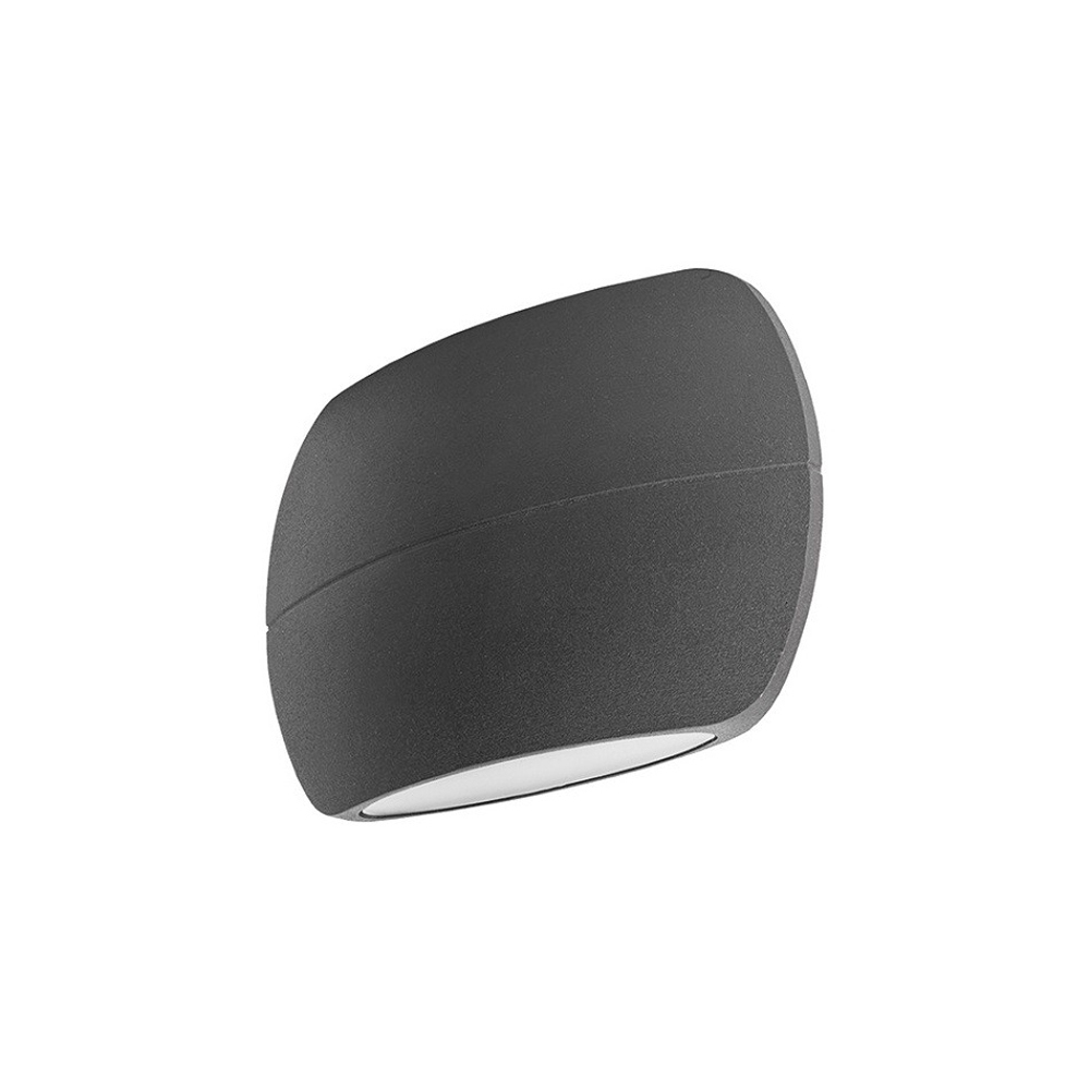 Integral LED Outdoor LuxStone Wall Light 8.5W: Dark Grey - Warm White