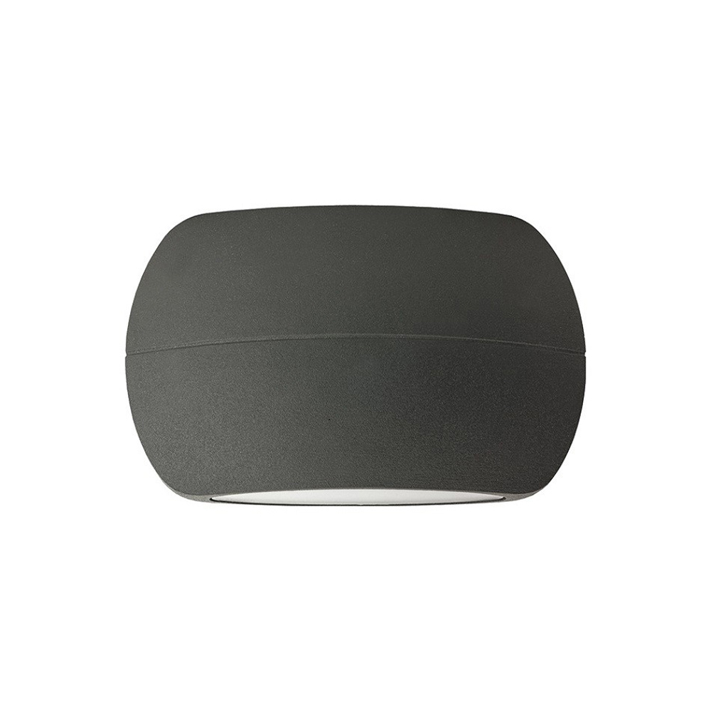 Integral LED Outdoor LuxStone Wall Light 8.5W: Dark Grey - Warm White