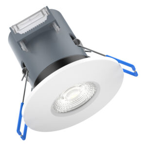 Kosnic Mauna Dimmable Fire Rated IP65 5w Downlight 6500K White Bezel