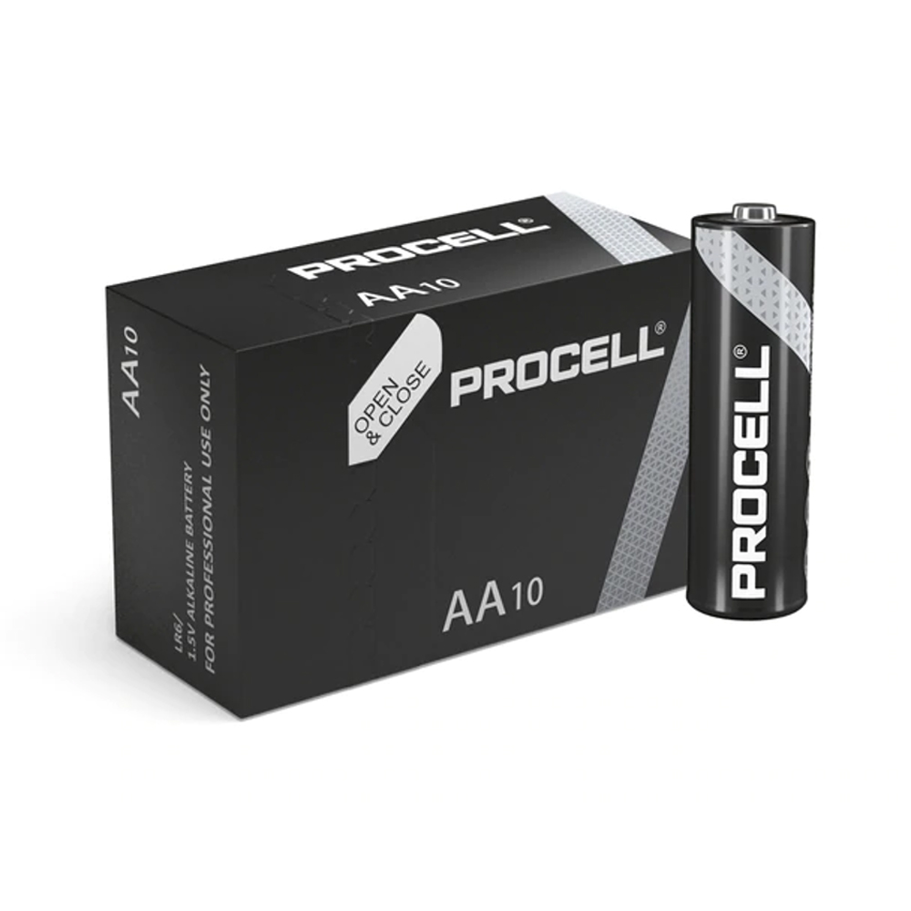 Duracell Procell Alkaline Batteries (Box Of 10): AA