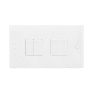 Selectric Smooth 4 Gang 10A 2 Way Switch