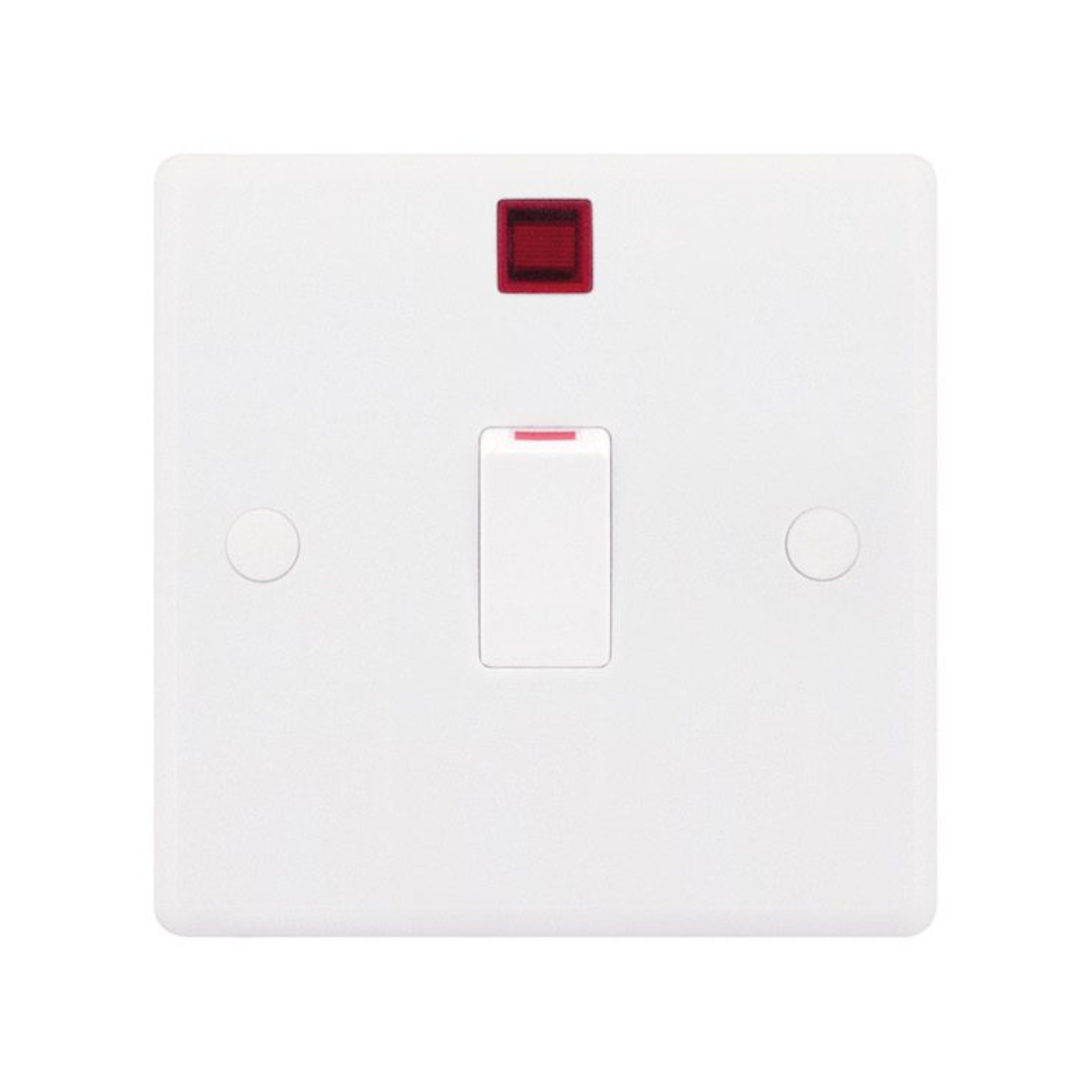 Selectric Smooth 1 Gang 20A DP Switch with Neon