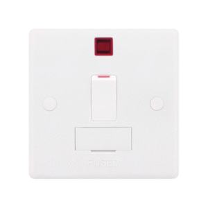 Selectric Smooth 13A DP Switched Fused Connection Unit with Neon