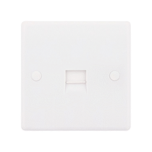 Selectric Smooth 1 Gang Telephone Master Socket