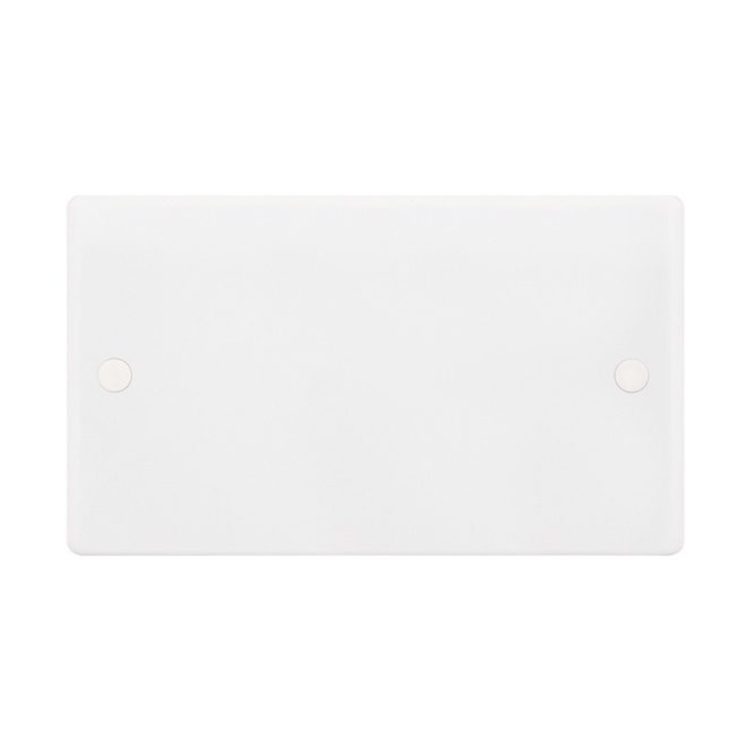 Selectric SSL545 Smooth | White | 2 Gang Blanking Plate