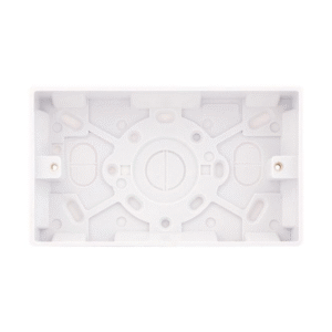 Selectric Smooth 2 Gang 25mm Surface Pattress Box