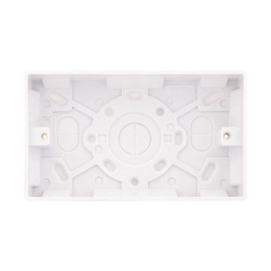 Selectric Smooth 2 Gang 35mm Surface Pattress Box