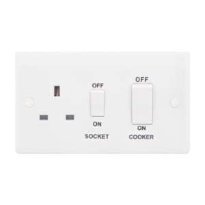 Selectric Smooth 45A DP Switch and 13A Switched Socket