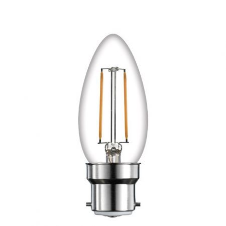 Time LED Candle 4W B22 Dimmable Warm White Bulb