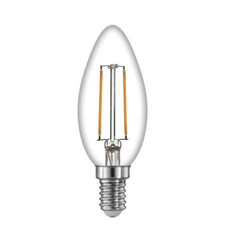 Time LED Candle 2W E14 Non Dimmable Warm White Bulb