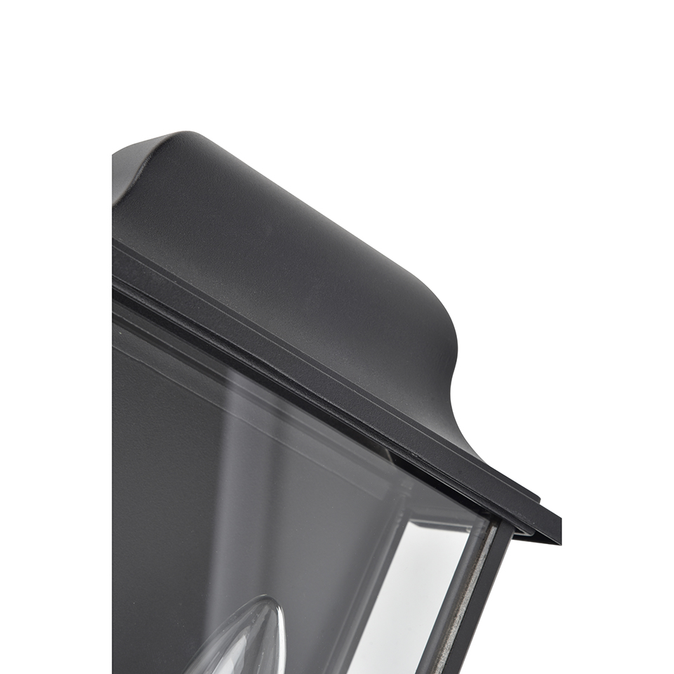 HOLLY IP44 E14 WALL LIGHT IN BLACK