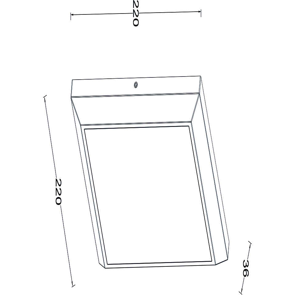 HELENA IP54 INTEGRATED LED WALL LIGHT IN DARK GREY 1500 LUMEN 4000K