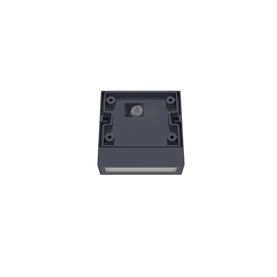 GEMINI XF IP54 INTEGRATED LED WALL LIGHT IN DARK GREY 800 LUMEN 4000K