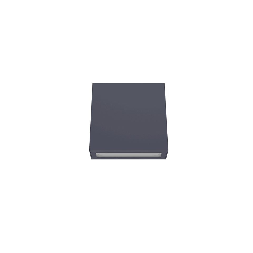 GEMINI XF IP54 INTEGRATED LED WALL LIGHT IN DARK GREY 800 LUMEN 4000K