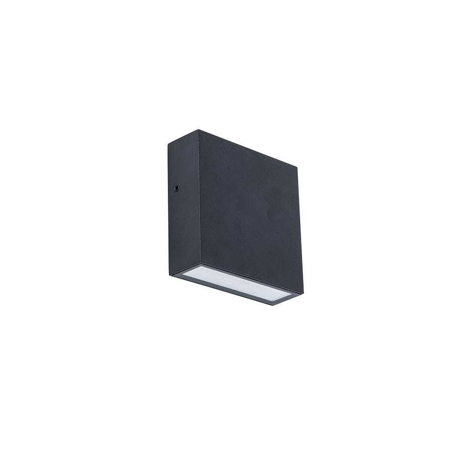 GEMINI XF IP54 INTEGRATED LED WALL LIGHT IN MATT BLACK 800 LUMEN 3000K