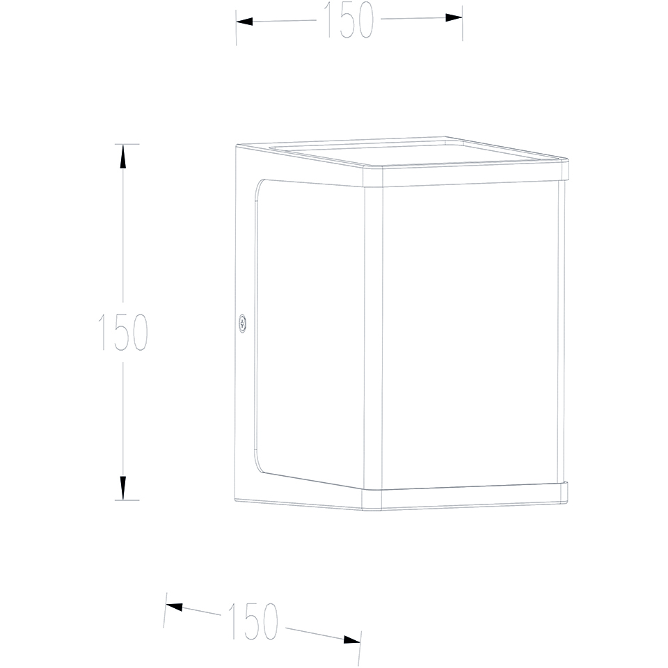 DOBLO LED CUBIC WALL LIGHT 3K 1500LM 19.1W