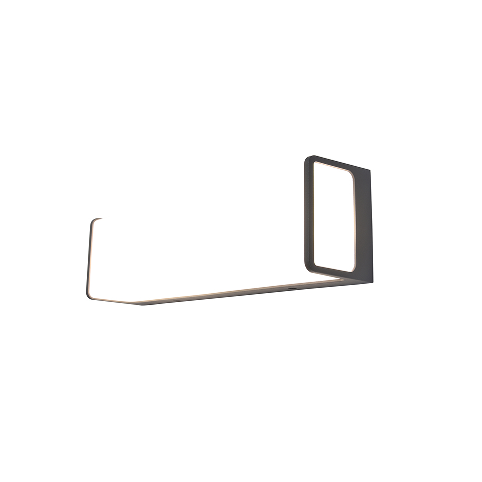 DOBLO OUTDOOR LED WALL LIGHT LONG DARK GREY